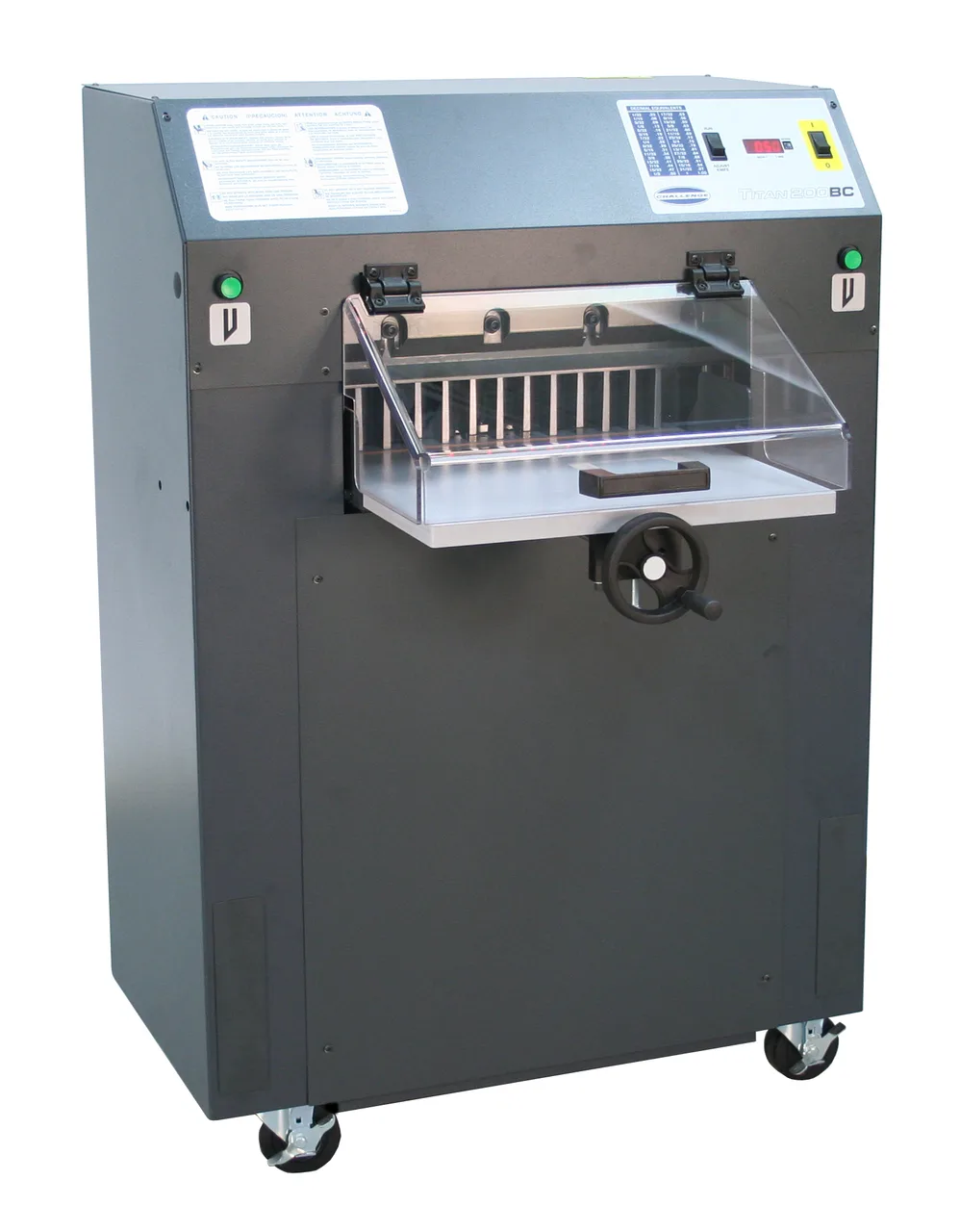 Challenge Titan 200 BC Manual-Backgauge Paper Cutter